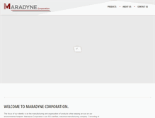 Tablet Screenshot of maradyne.com
